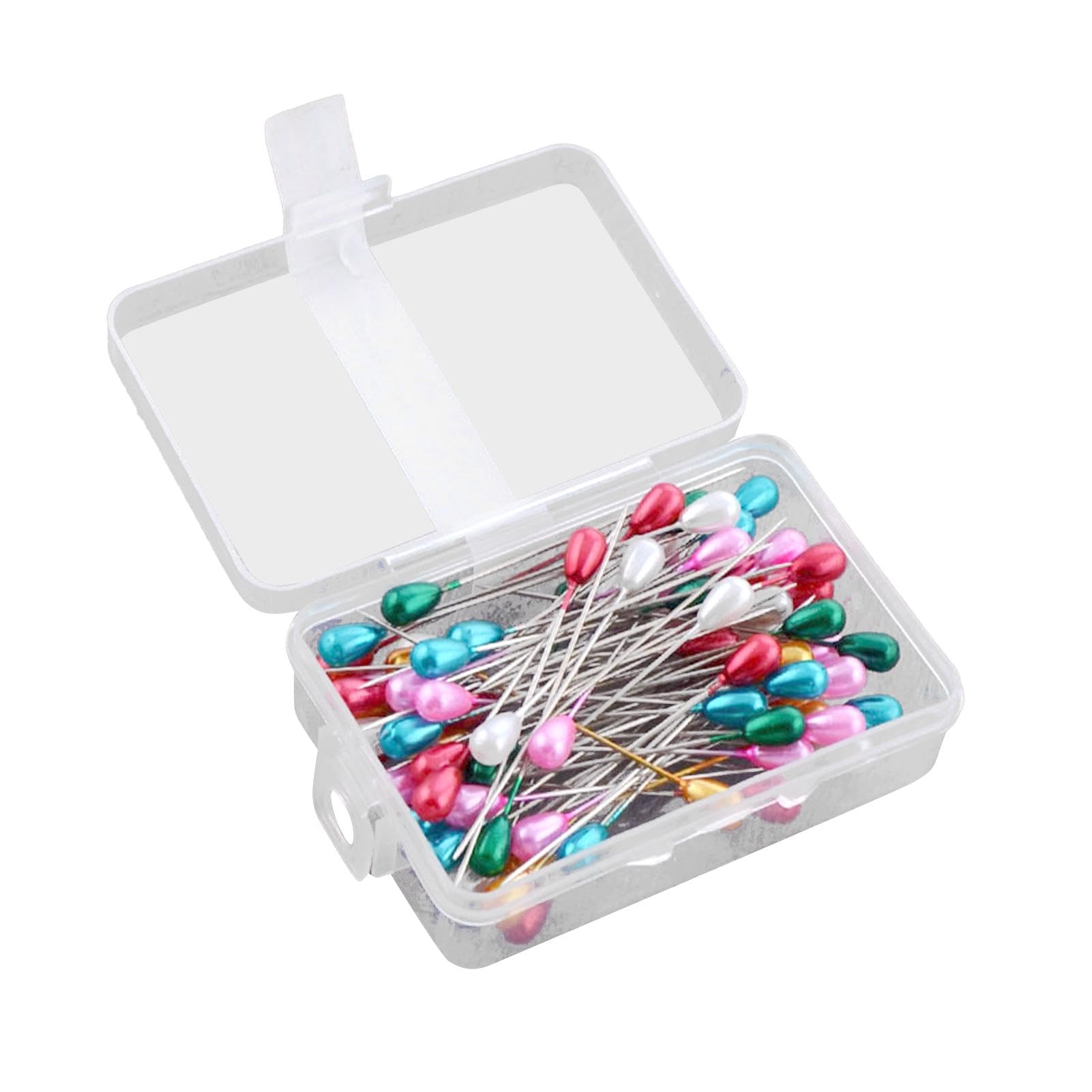 Colorful Big Head Positioning Pins, Straight Sewing Quilting Pins for Fabric, Dressmaking, and Crafting (200PCS, 2.16 Inch, Glass Heads)