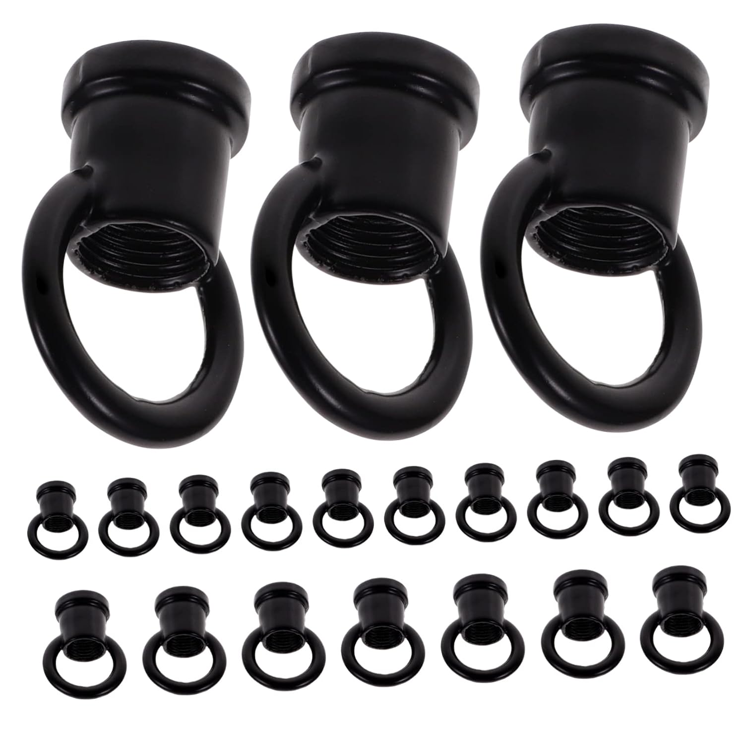 100 Pcs Strong Ring Hanging Light Hook Ceiling Hook for Chandelier Ceiling Lantern s Chandelier Swag Eye Bolts Lamp Nut Hanging Zinc Alloy Heavy Part