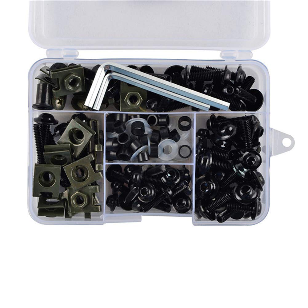 GTVRFLOKI Kit Complet Boulons Carénage Moto ZX12R 2000-2005 - Vis Écrous Silver, Plus De 100 Pièces