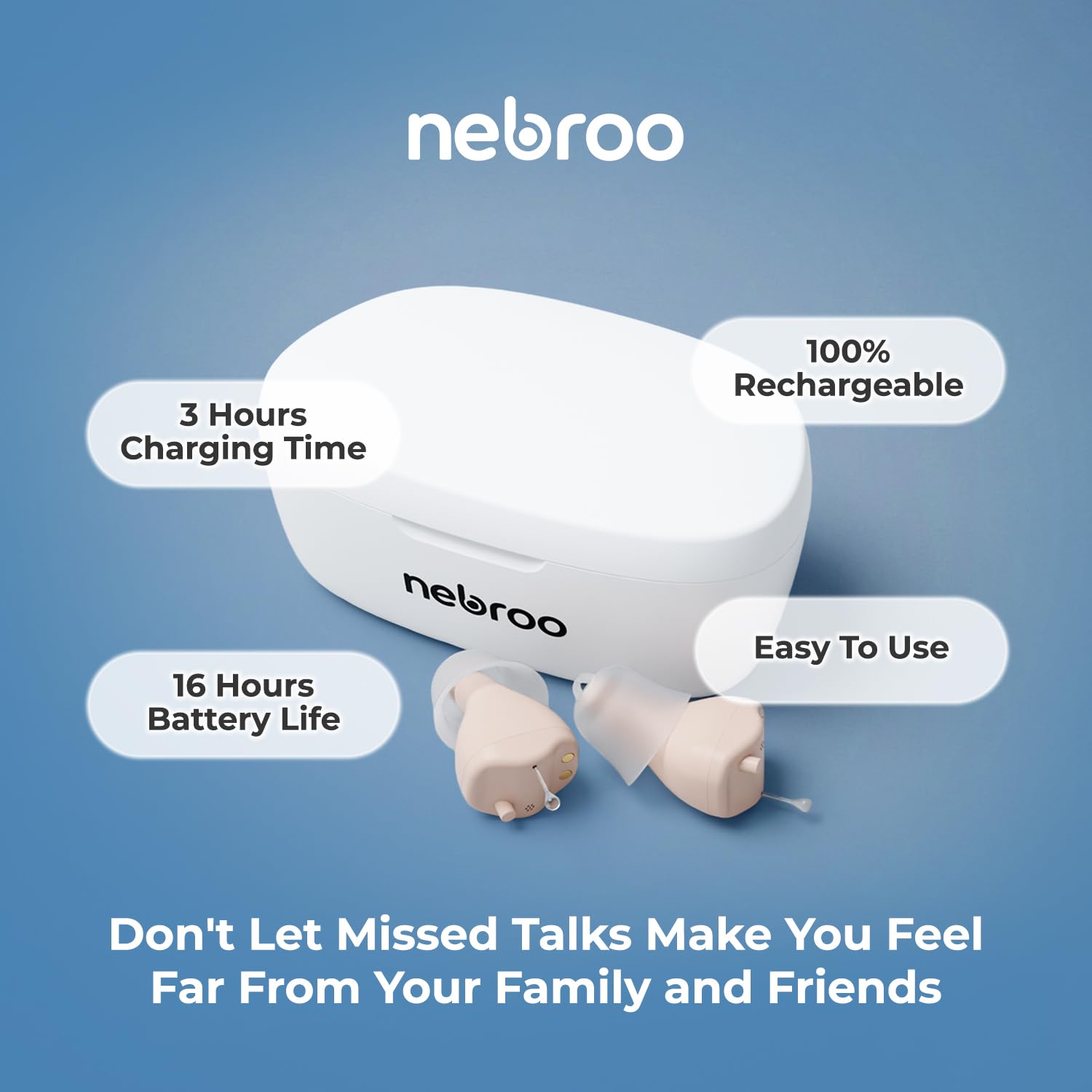 PRO 2.0 Hearing Aids | Comfortable Fit | 16 Hour Battery Life | Hearing Amplifier For Seniors & Adults to Combat Hearing Loss