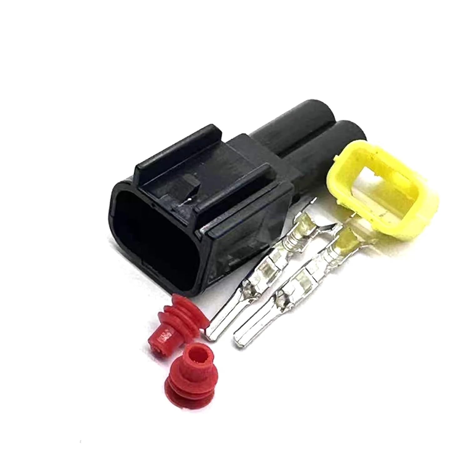 2 Pin Car Engine High Voltage Package Connector Ignition Coil Wire Harness Waterproof Plug Compatible Focus FW-C-2F-B FW-C-2M-B KLOOKY(Lavender,10 Sets)