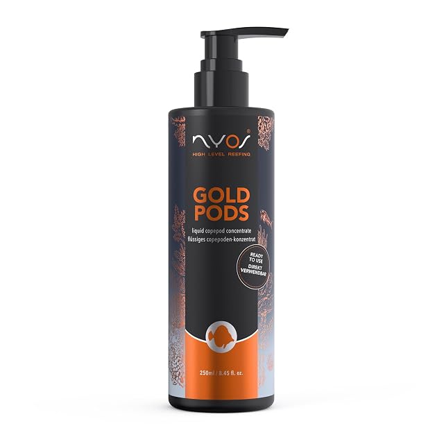 NYOS Goldpods - Copépodos concentrado para acuarios marinos, plancton líquido rico en nutrientes…