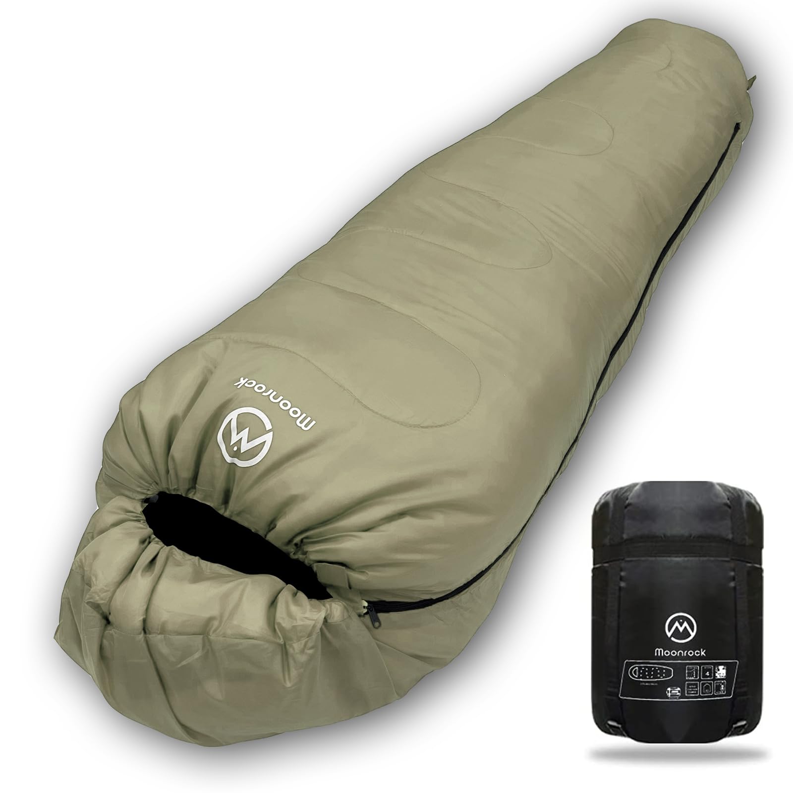 Amazon.co.jp: 【Moonrock】 寝袋 シュラフ マミー型 コンパクト 洗濯