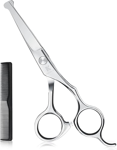 6.1 inch Kids Hair Cutting Scissors Safety Rounded Tips Haircut Scissors, K KaCaKaCa Professional Safe Hair Cutting Shears for Baby, Toddler,