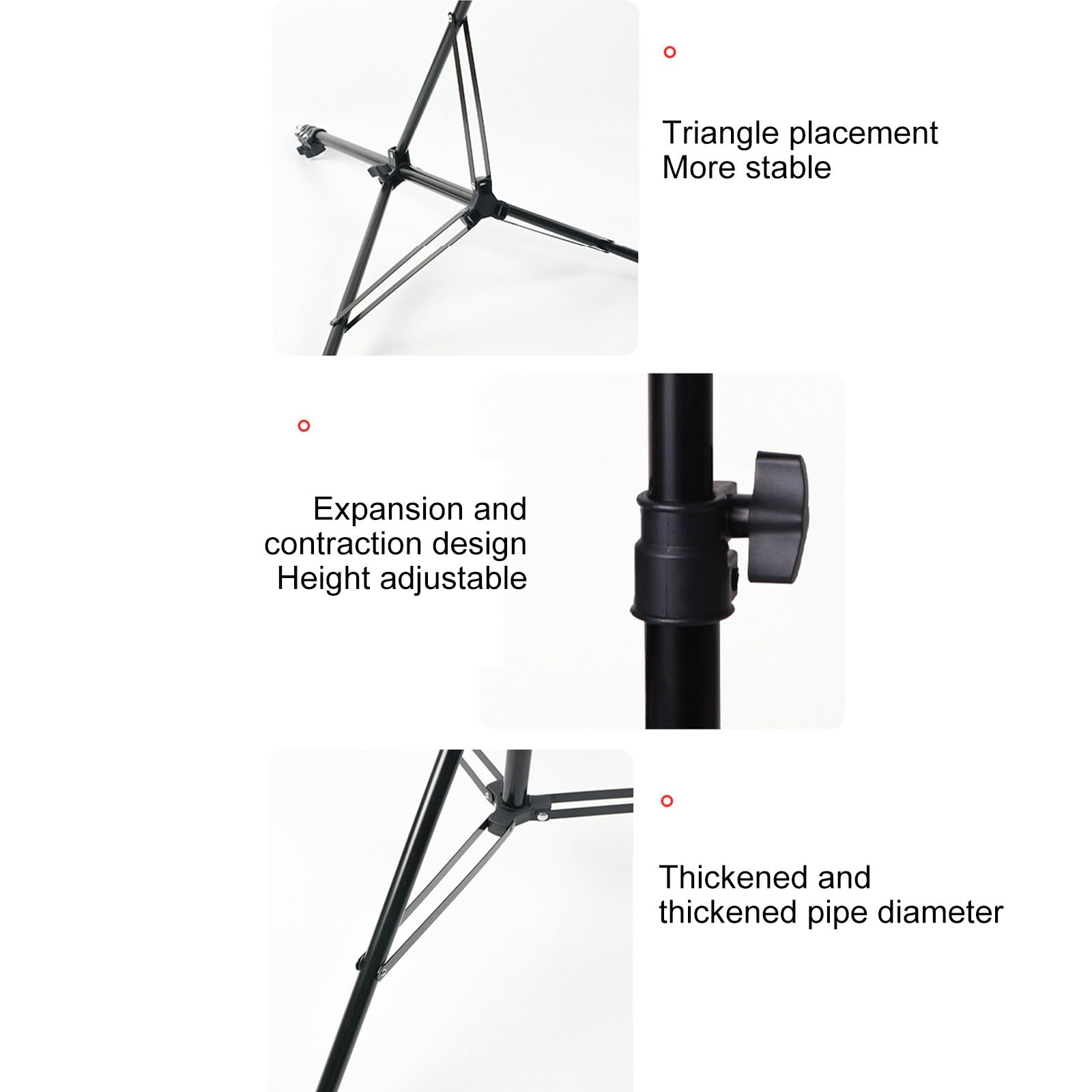 Support de trépied de projecteur Universel pour la Maison, Support de projecteur Extensible, Support Portable pour Appareil Photo de téléphone, Interface 1/4 '', Hauteur réglable