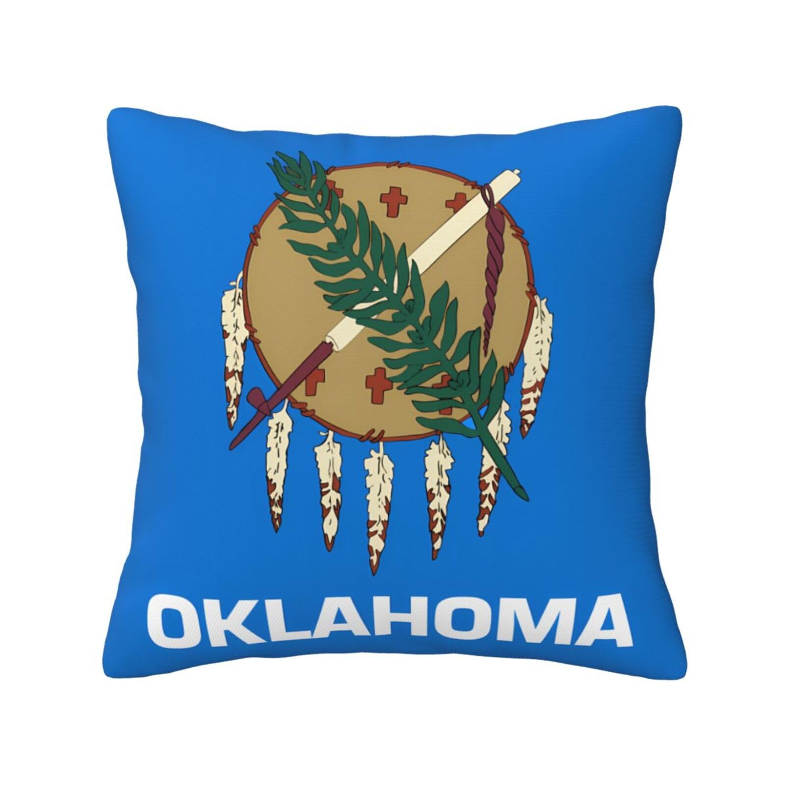 SXZVVBN Oklahoma State FlagDecorative Square Sofa Cushion Covers