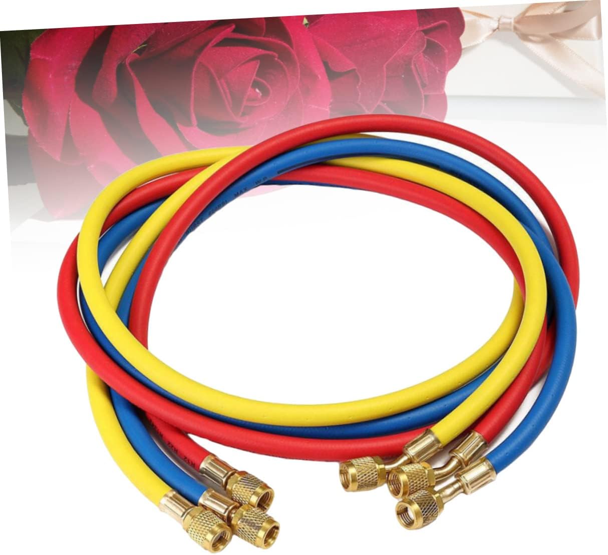 ABOOFAN Charging Hose for Car Air Conditioning Durable Hose with Oil Resistant Tube and Fittings Refrigeration Tools