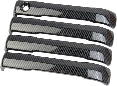 Miniatura 3 de Cubierta de fibra de carbono para manijas de puerta lateral para Toyota Tundra 2022+ Sequoia 2023+ Tacoma 2024+ 4Runner 2025+