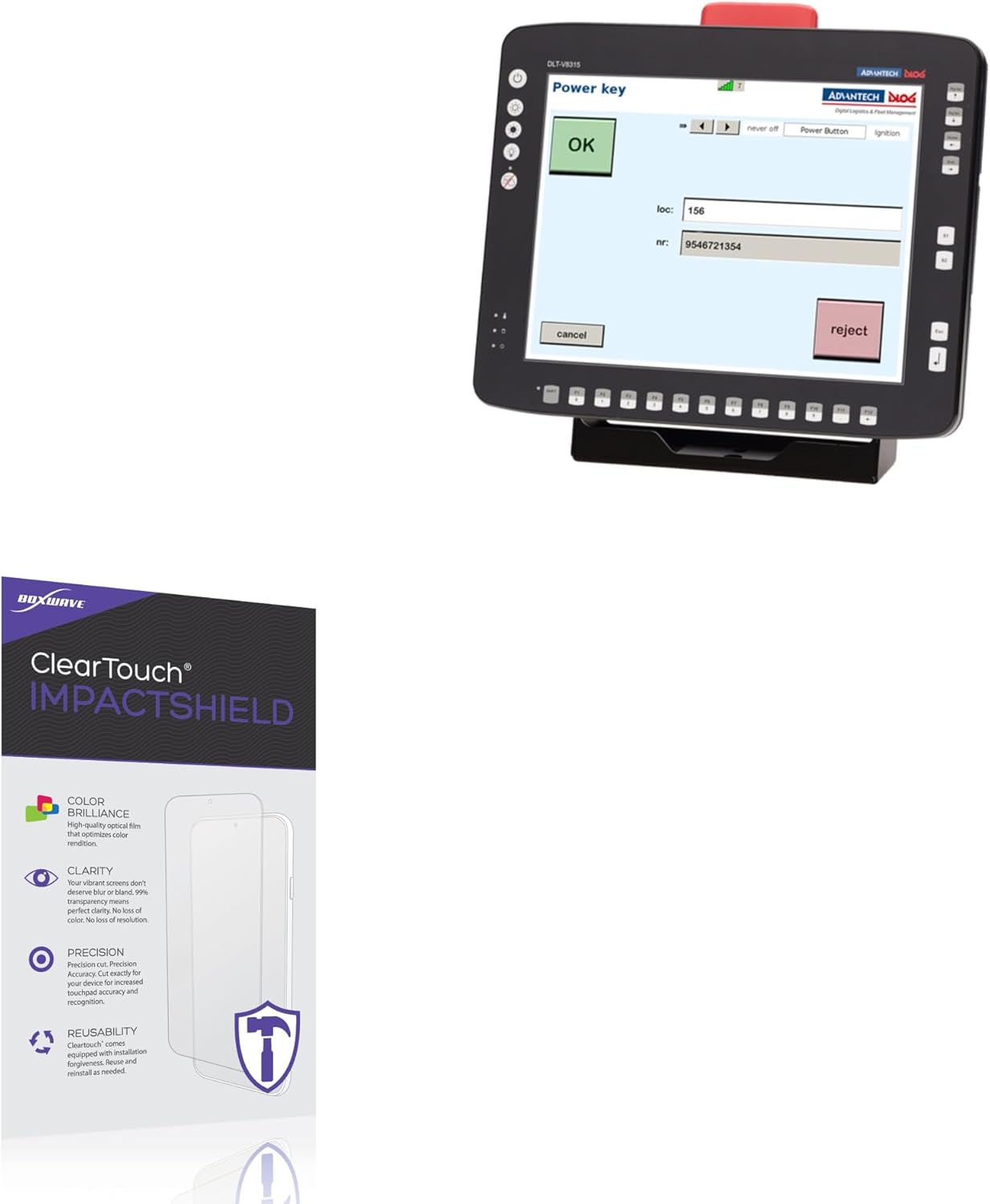 BoxWave Screen Protector Compatible With Touchstar DLT-V8310 - ClearTouch ImpactShield (2-Pack), Impenetrable Screen Protector Flexible Film