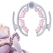 LORESJOY Massaggiatore Anticellulite, Rullo Muscolare per Gambe, Apparecchio Rassodante e Drenante per Gambe, per massaggio a 14 ruote per gambe, rullo per cellulite in plastica