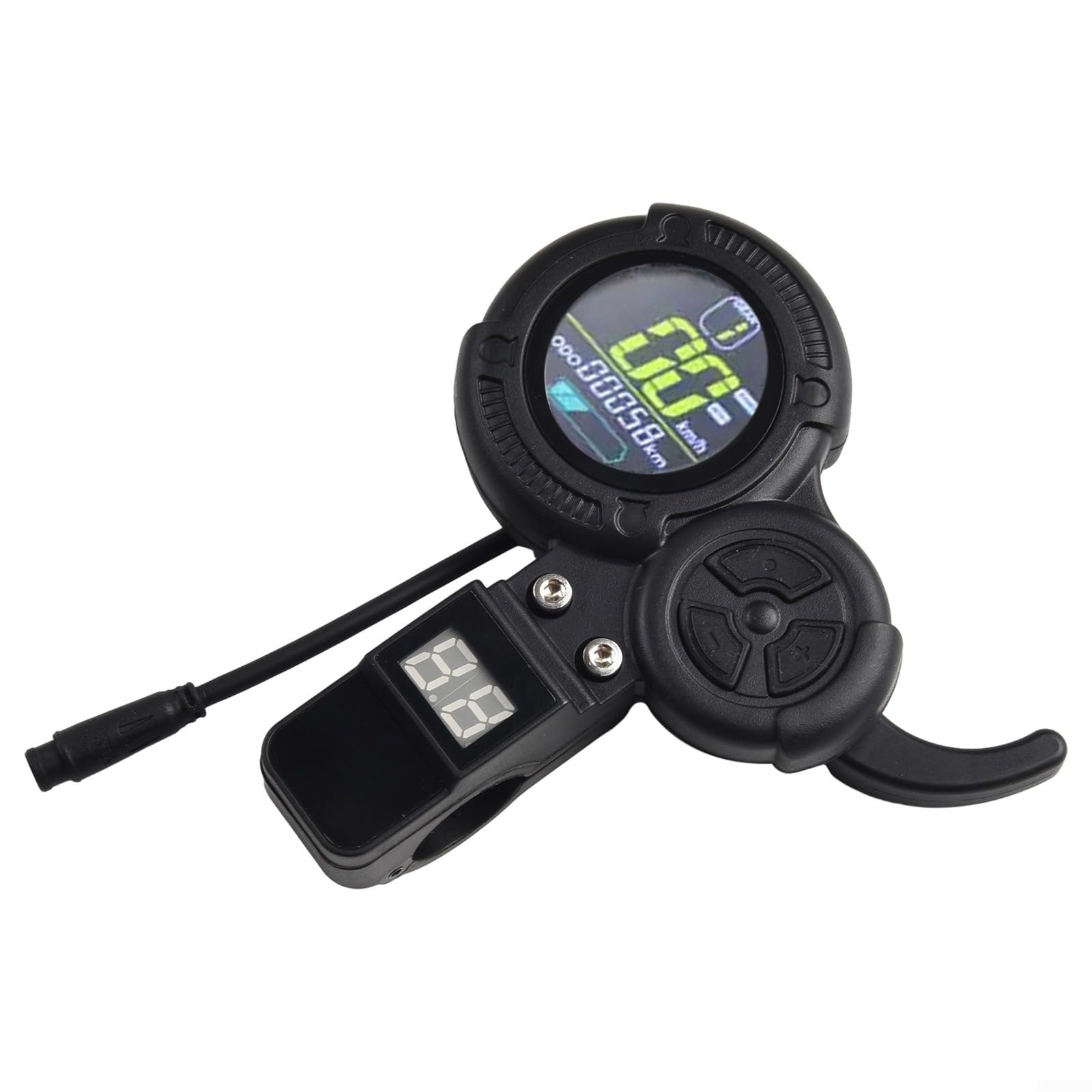 Display LCD acceleratore con interruttore di velocità del pollice per Zero 8 9 10 8X per VSETT 8+ 9+ 10+ Scooter elettrici 6PIN LED Acceleratore ABS Materiale per pendolarismo