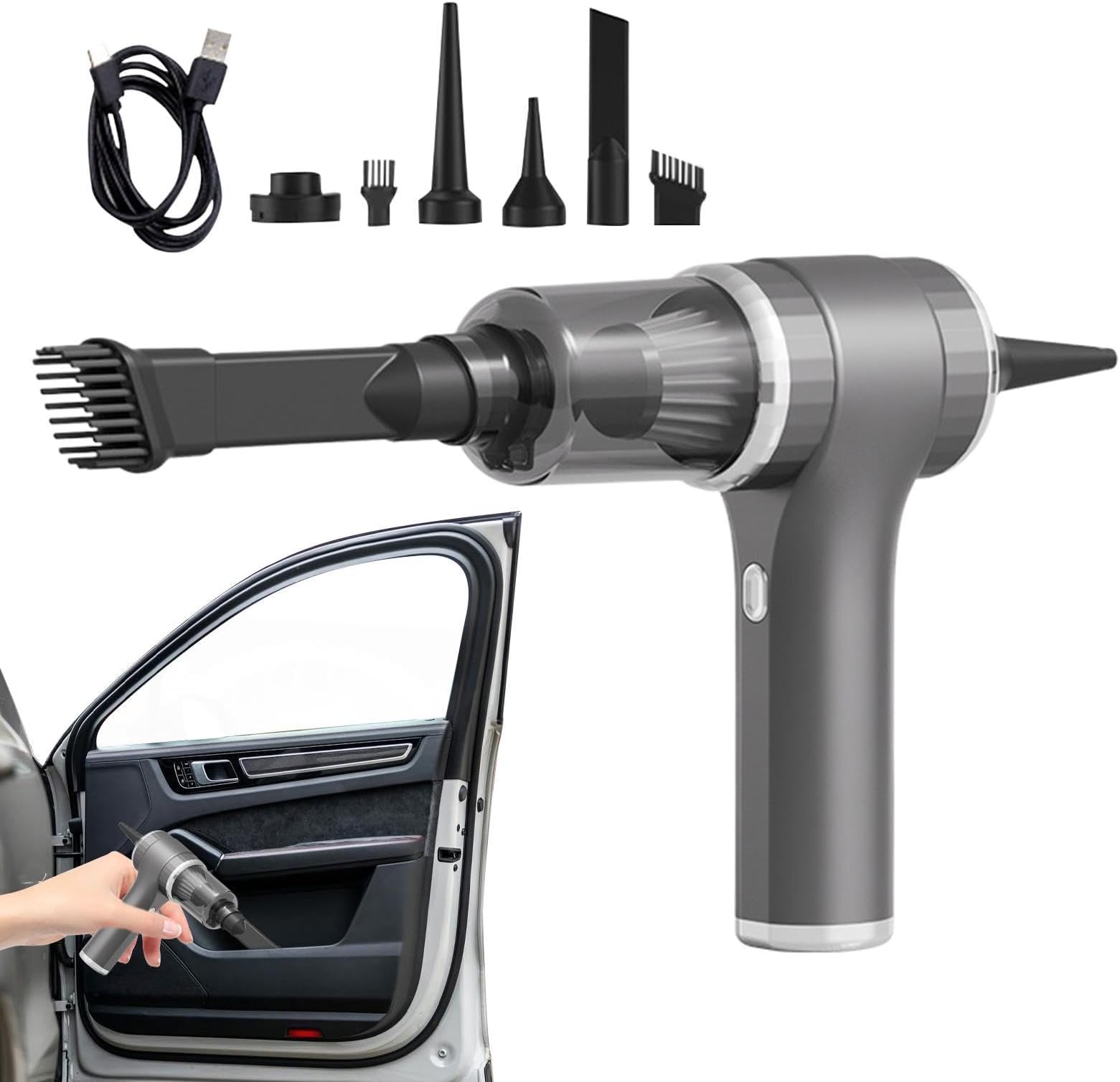 携帯用車載掃除機 | ハンディタイプ 9000Pa 吸引力のダスター,ハンディタイプ 車用掃除機 | 車内・カーペット・家具・床・デスク・キーボード・家電・ソファ・ホームオフィス用