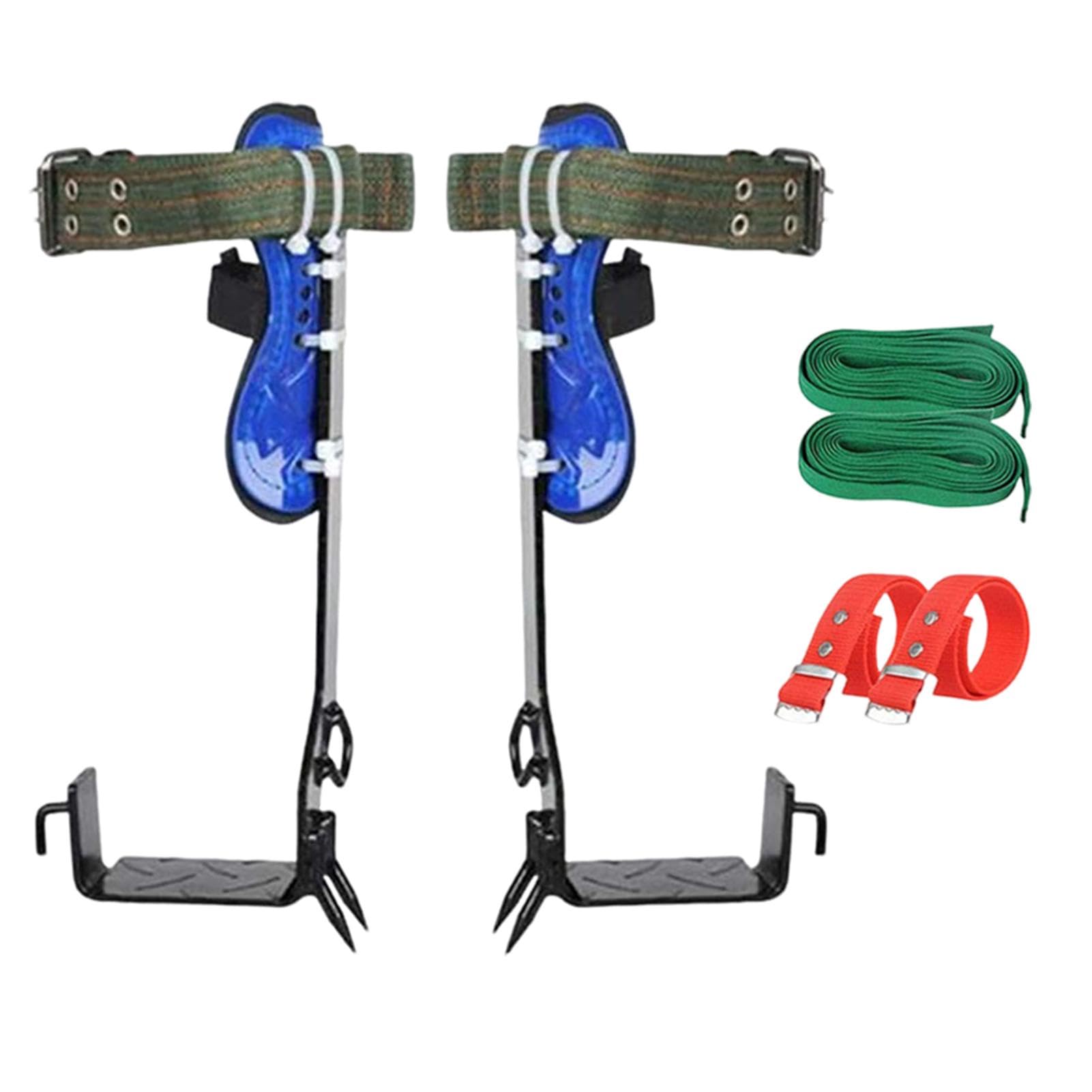 Juego de equipo de escalada en barra, juego de equipo de escalada de árboles, puntas de árbol ajustables, herramientas de trabajo para árboles, equipo de escalada con antideslizante para actividades