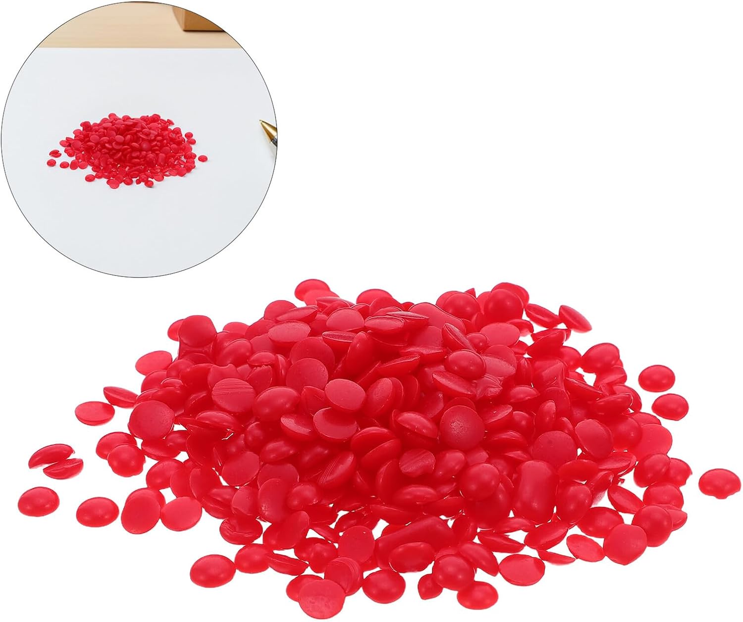 Alipis Red Jewelry Casting Wax Beads Pellets for Precision Jewelry Crafting DIY Metal Casting Wax Beads and Metal Artisans Meltable at 80℃-100℃