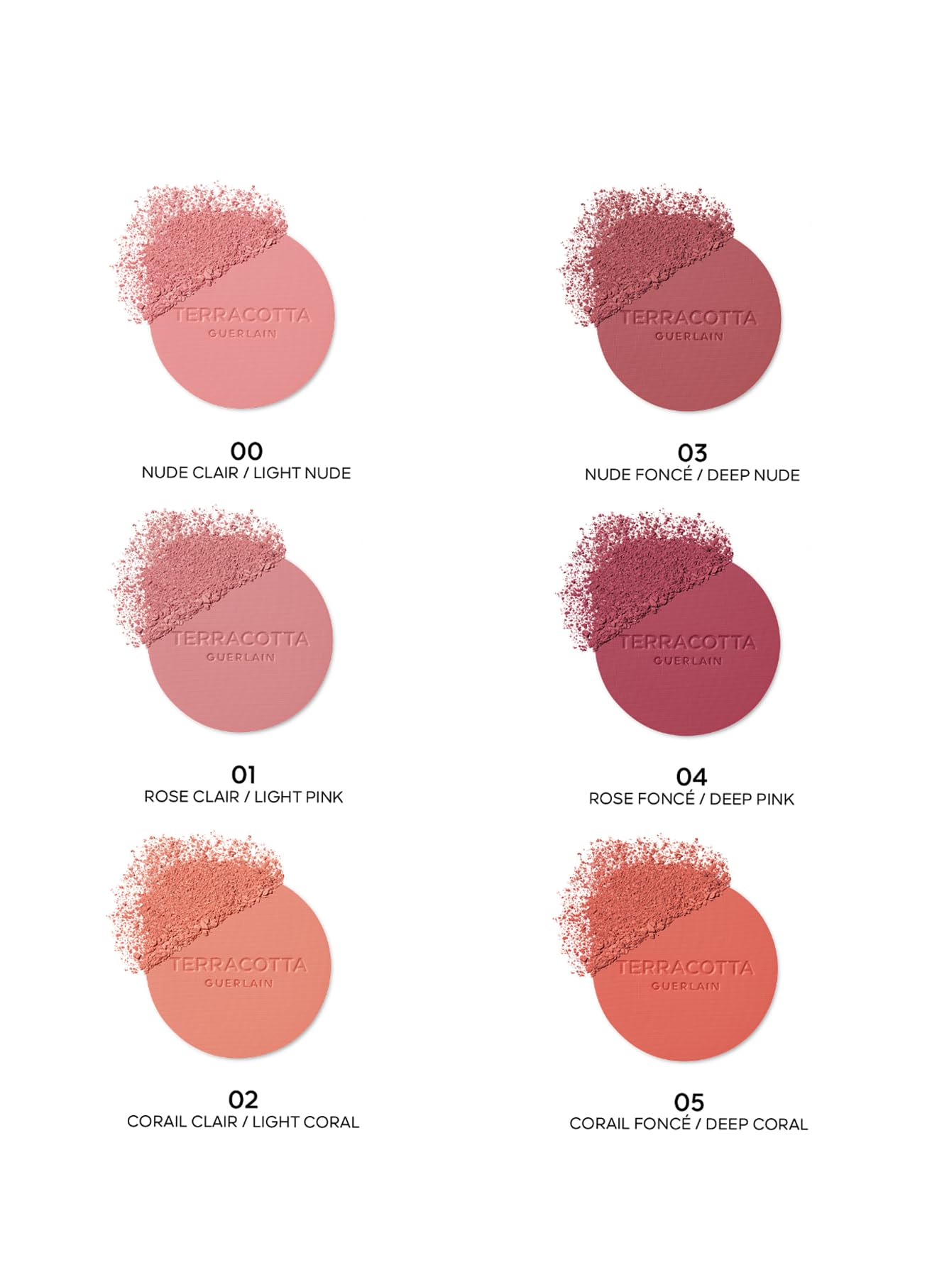 GUERLAIN Terracotta Blush The Natural Healthy Glow Powder Blush - 02 Corail Clair 5 g