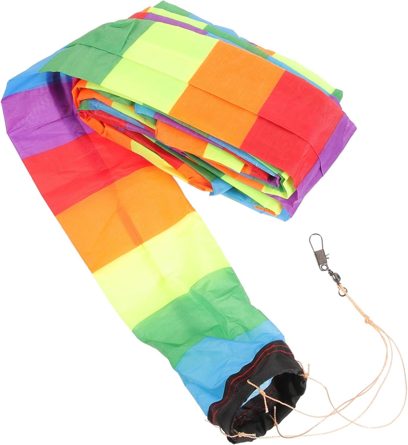 GALPADA 4pcs Colorful Rainbow Kite Tail Accessory Streamer for Outdoor Kite Decoration Eye-catching Outdoor Fun for Boys and Girls and Adults for Parks and Beaches
