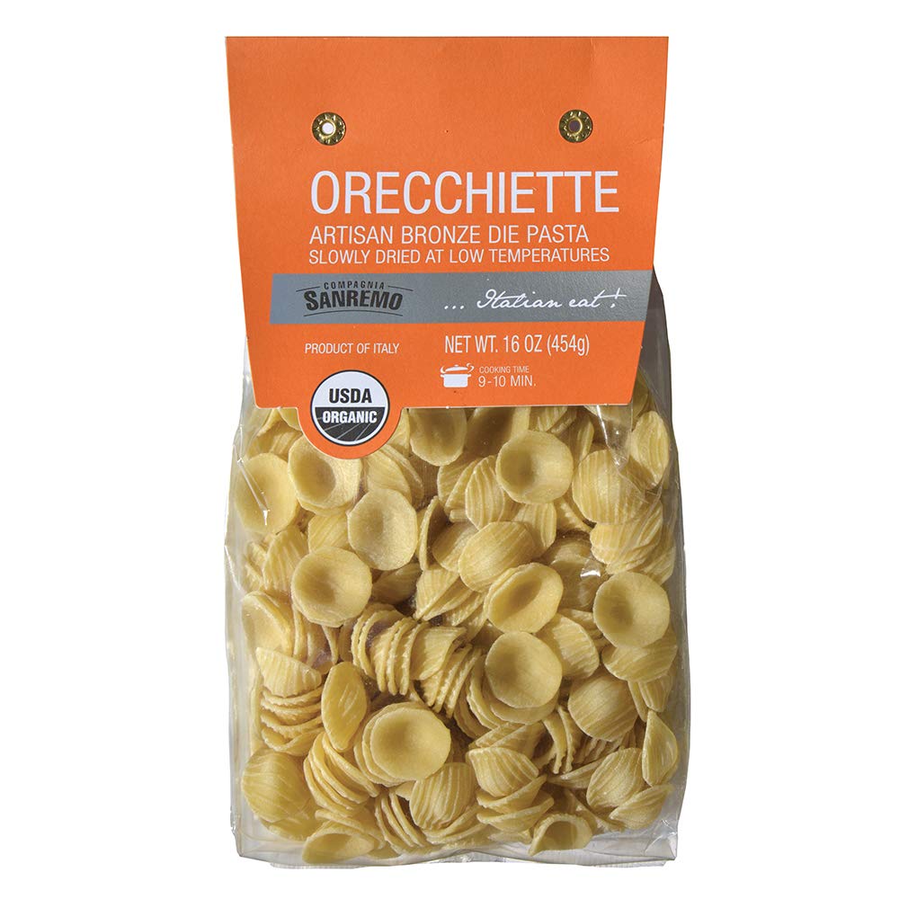 Sanremo Organic Orecchiette Specialty Pasta, (Pack of 12)