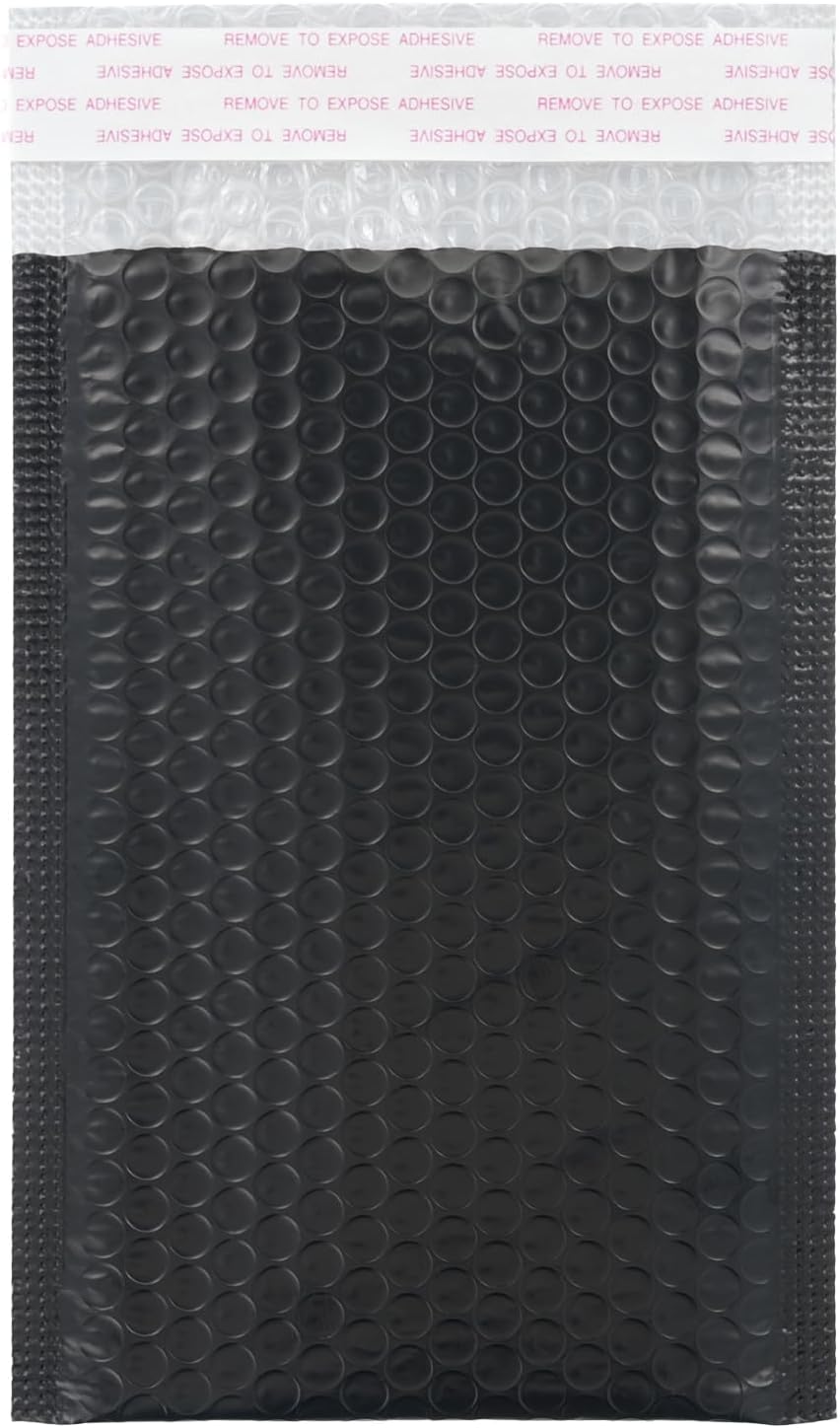 Black Bubble Mailers 4 x 7 + 1.57 Inch,Padded Envelopes, Shipping Envelopes,120 Per Box