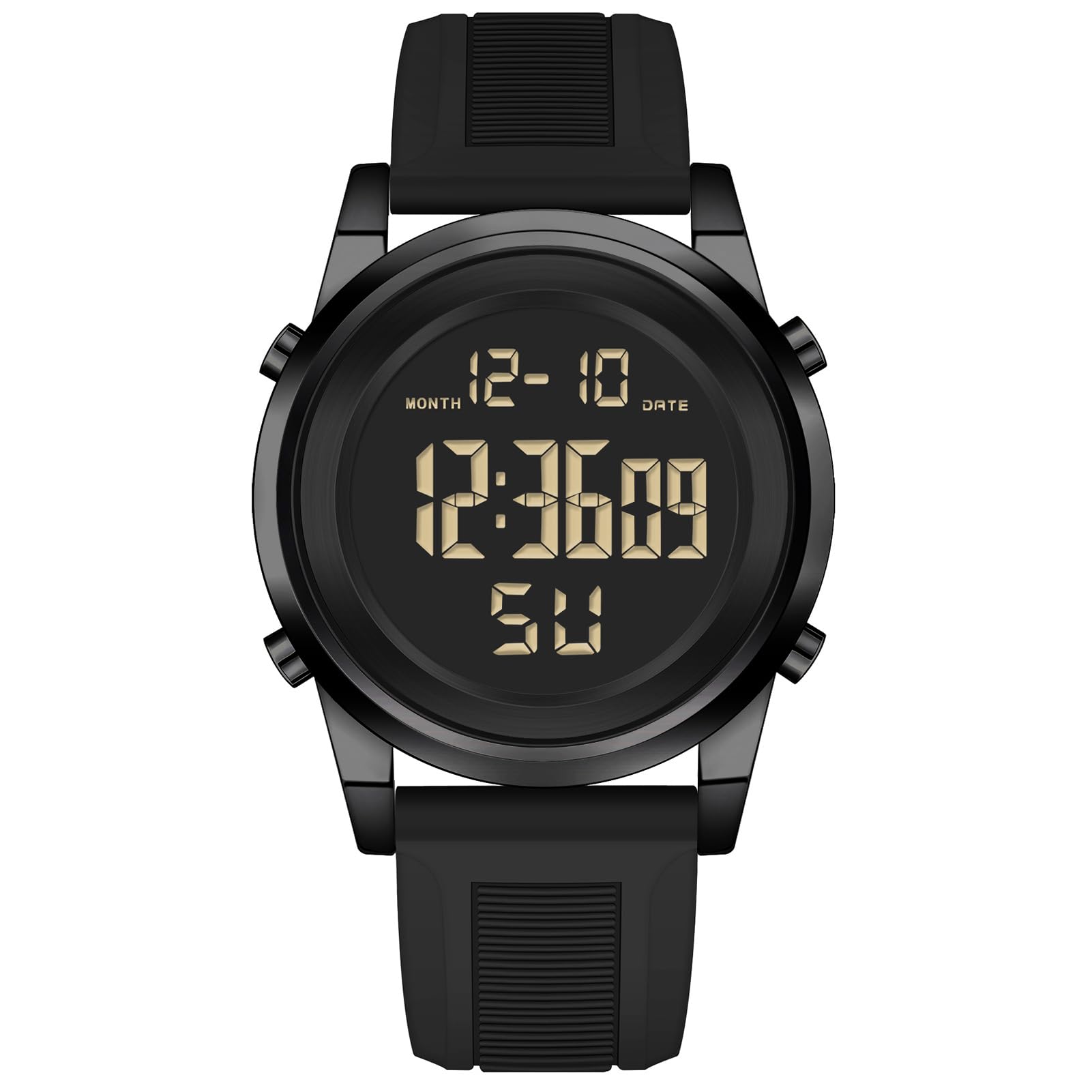 Military Black Waterproof Sports Wrist Watches for Men Digital Tactical Mens Sport Watches Waterproof Military