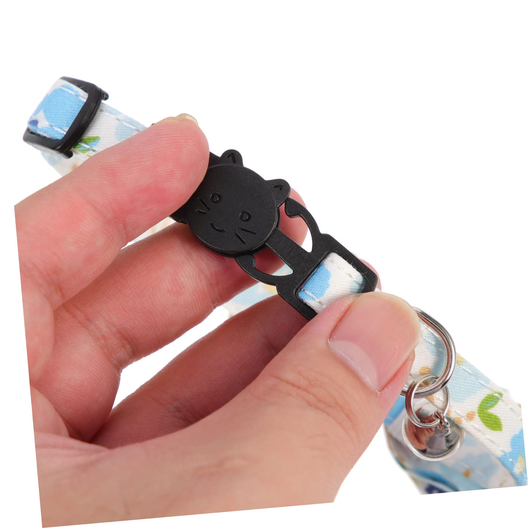 YARNOW 10 Pezzi collare per gatti domestici decorazioni floreali collare da gattino arredamento abito delicato colletto da gattino delicato collare per cani Stoffa decorare la campana