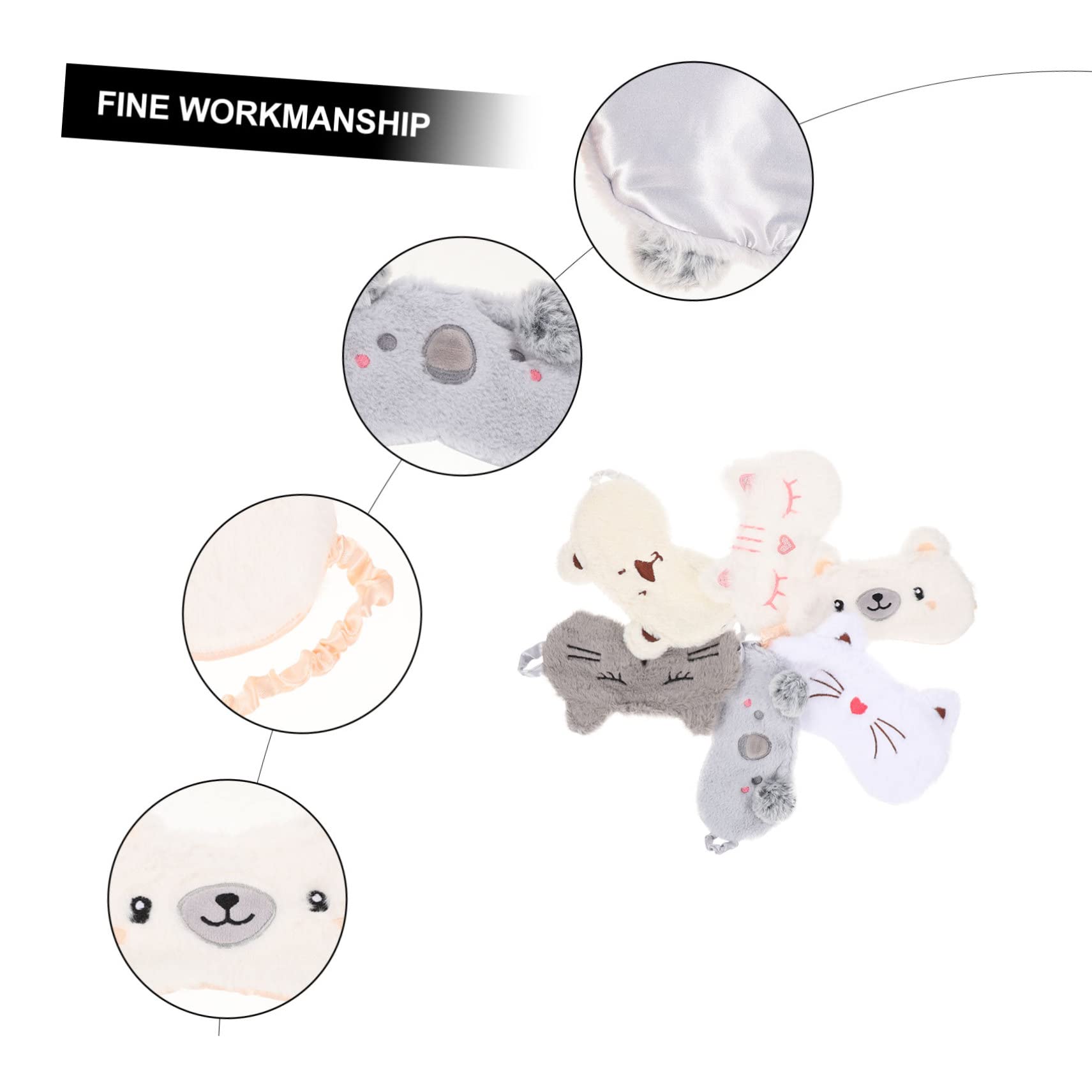 minkissy 12stücke Teiliges Cartoon Augenmaske Leichte Atmungsaktive Schlafmaske Für Entspannten Schlaf Für Reisen Büro Und Outdoor Lichtundurchlässig Und Hautfreundlich