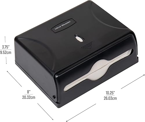 Miniatura 5 de Prefect Stix - Toallas de papel multipliegues blancas (2 paquetes de 250 hojas) y dispensador de toallas de papel