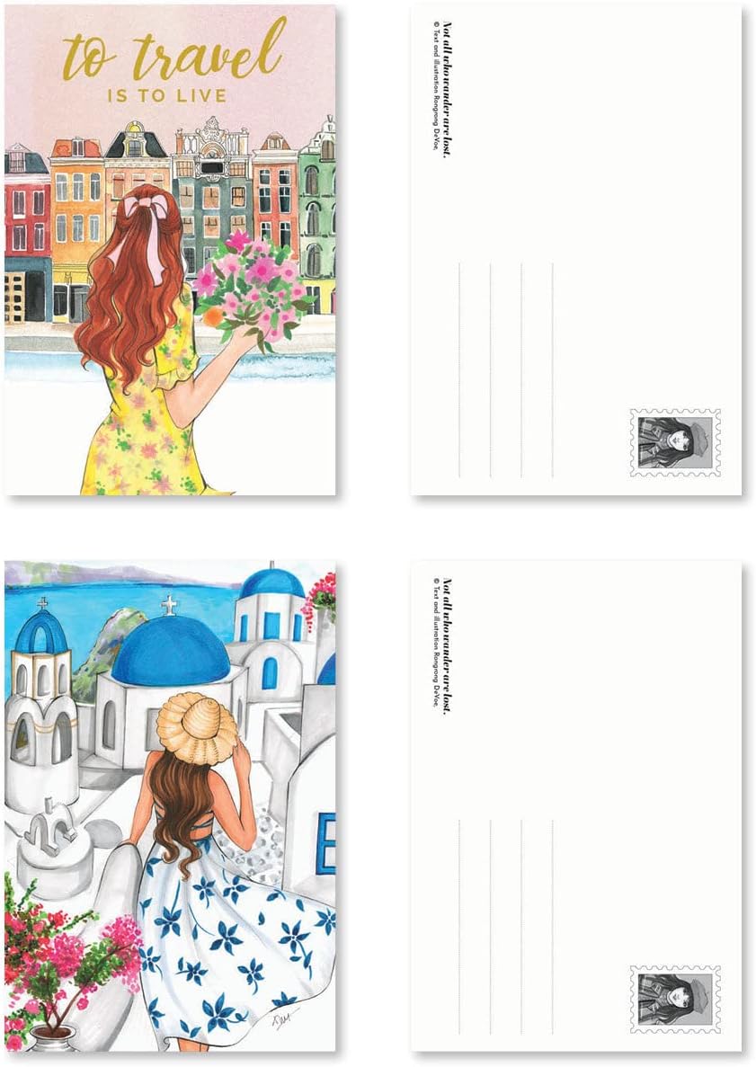 Rongrong Wanderlust Postcard Book