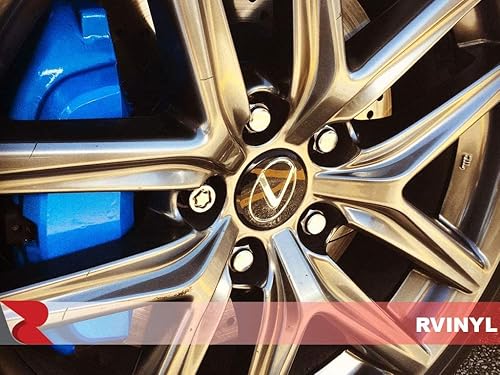 Miniatura 3 de Rvinyl - Envolturas de calibrador 3M de vinilo reflectante de alta temperatura, resistente al calor, para calibradores de freno , rojo, 4 hojas ,12