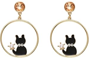 Funny Selenichast Cat Earrings