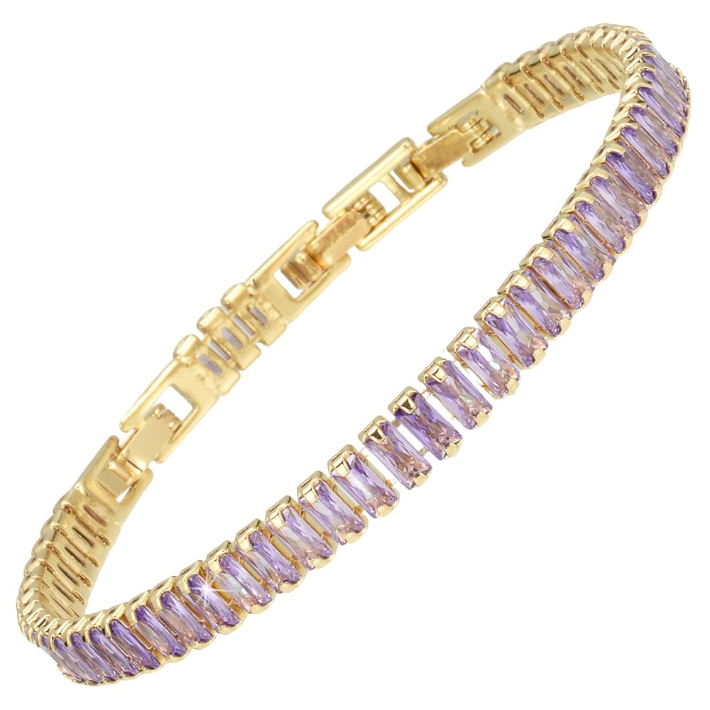 RIZILIA Not-Your-Basic Minimalist to Statement CZ Tennis Bracelet for Women