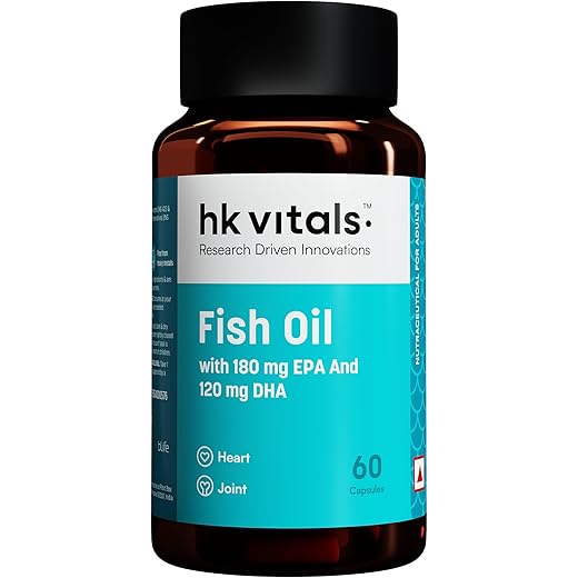 HK Vitals Omega 3 Capsules - Brain Health - 60 Count