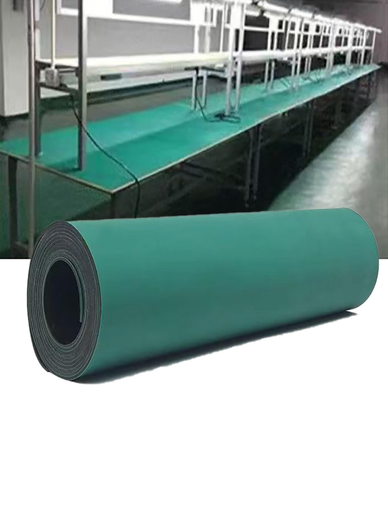 Alfombrilla de soldadura grande, resistente al calor, para soldadura eléctrica, reparación y uso en talleres (32.8 x 3.3 pies, 1000 x 100 cm), superficie de aislamiento duradera