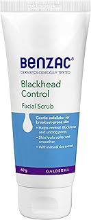Benzac Blackheads Facial Scrub 60g, Gentle Exfoliator for Break-out Prone Skin, Helps Control Blackheads and Unclog Pores,...