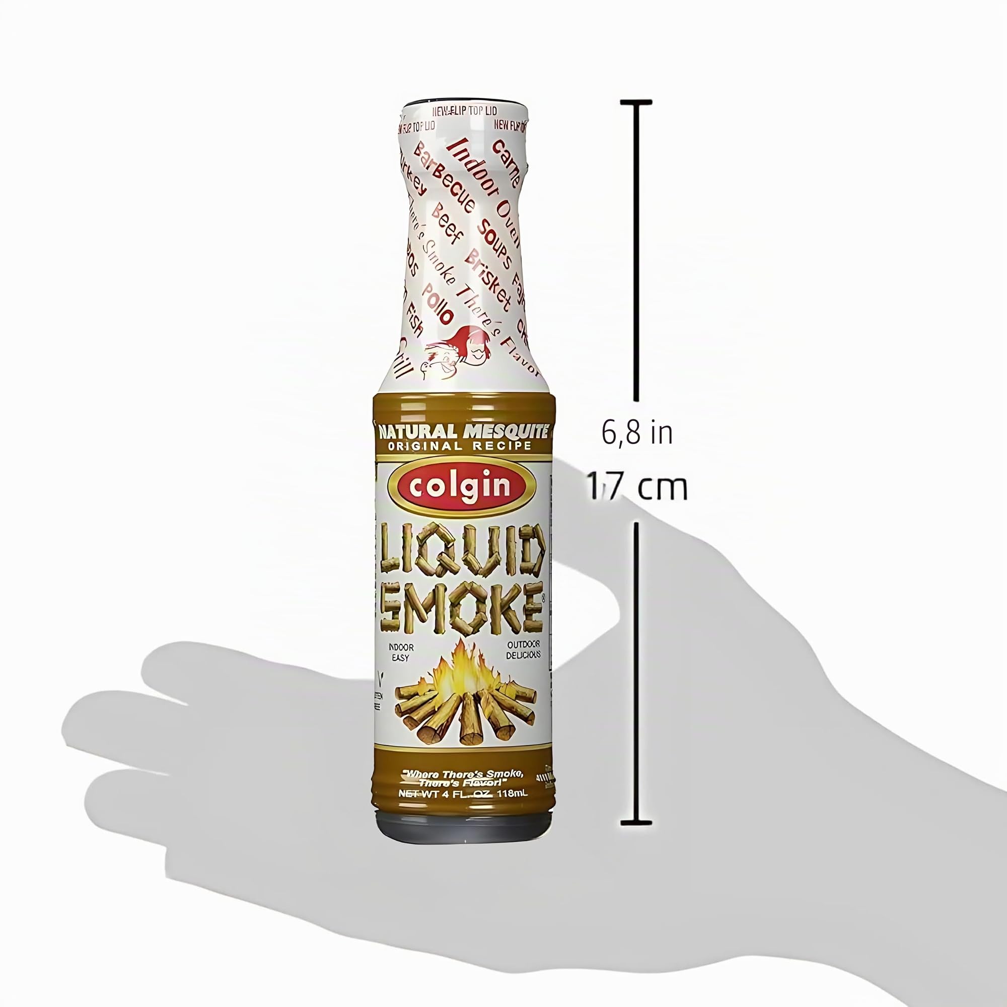 Bundle - 2 Items: Colgin Gourmet Liquid Smoke - Natural Mesquite and Natural Hickory Flavors (4 oz each)