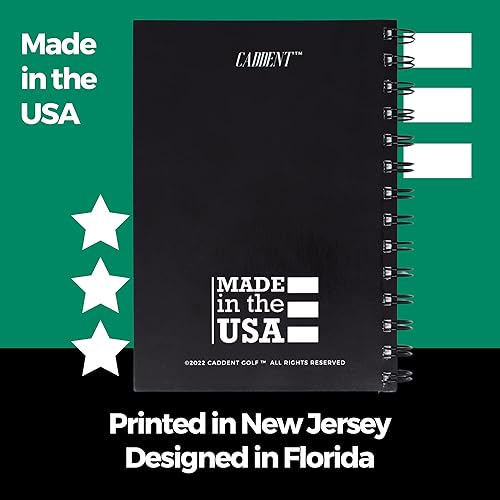 Miniatura 10 de CADDENT GOLF Libro de registro - Cuaderno de golf encuadernado con alambre y libro de puntuación de golf - Diario de golf y libro de registro - 150