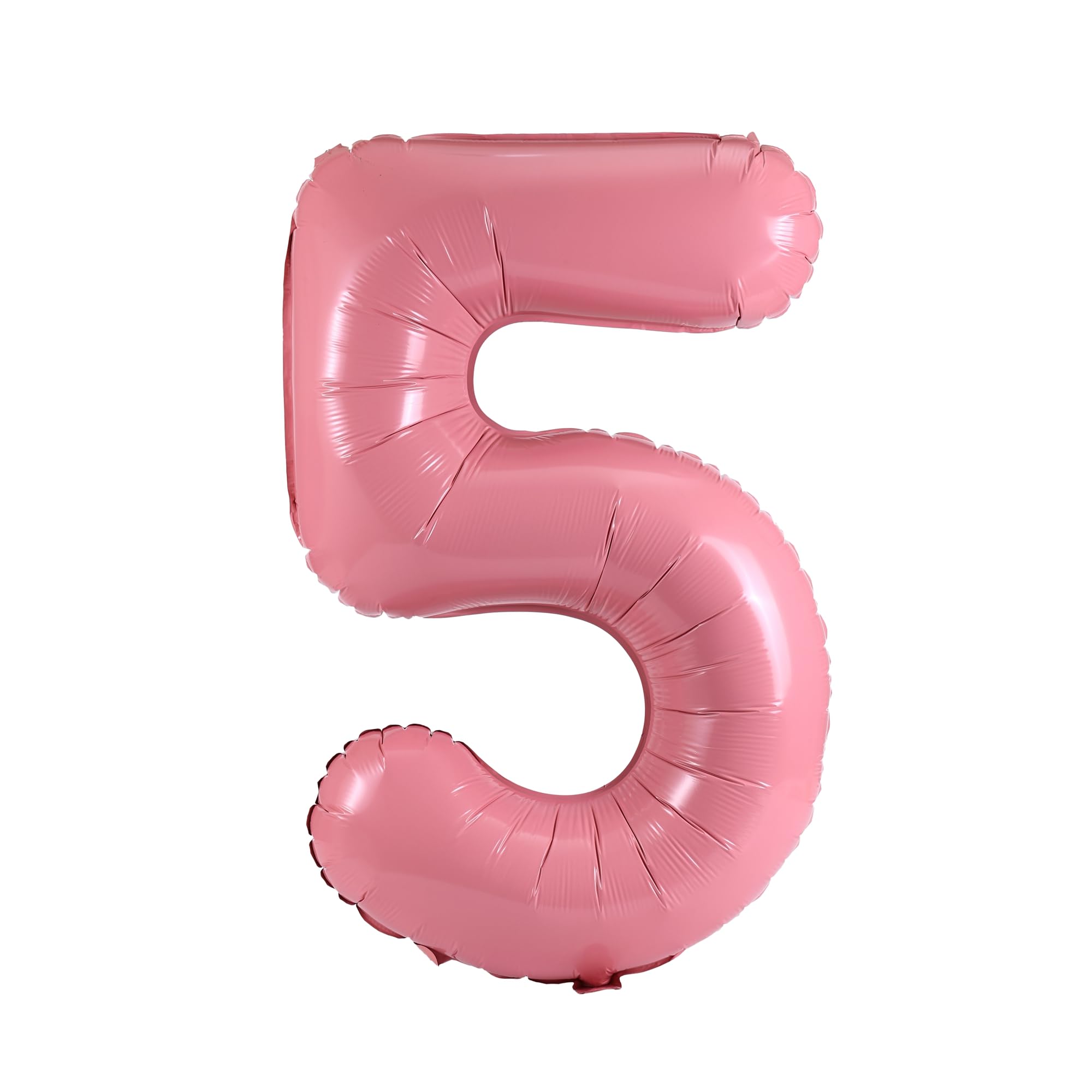 YPSelected 32 Inch Large Foil Helium Number Balloon Birthday Wedding Party 0-9 (Baby Pink, 5)