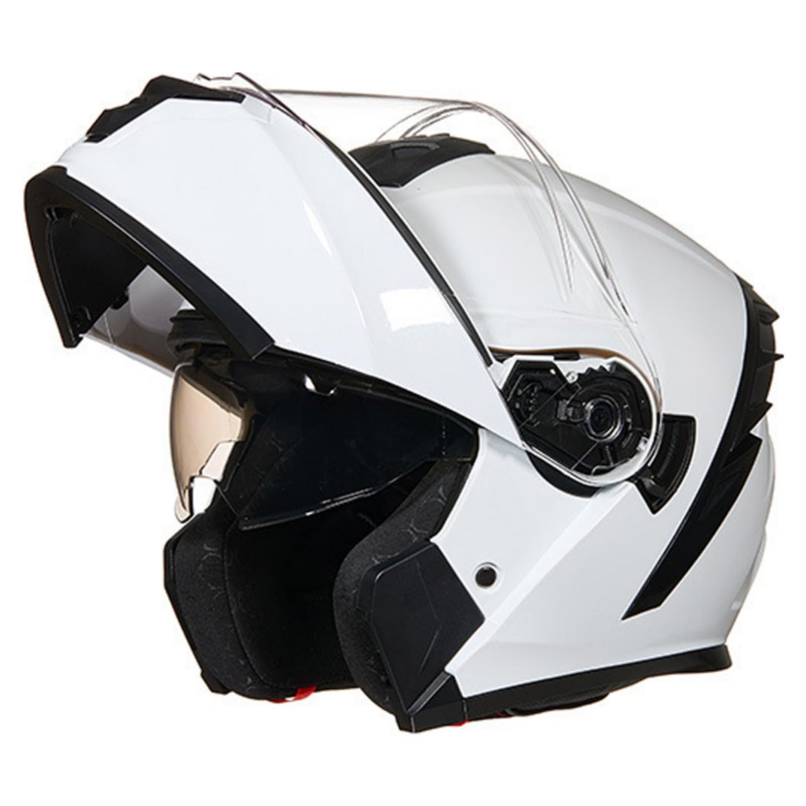 Kask integralny z podwójnym wizjerem, kask motocrossowy dla mężczyzn i kobiet, składany modułowy kask motocyklowy ECE 22.06 dopuszczony