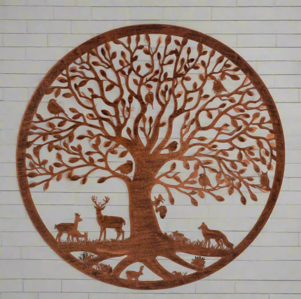 Marissa's Garden & Gift Bronze Woodland Animals 40Cm Wall Art Indoor Or Ourtdoor Garden 40Cm (Bronze Woodland Animals 40Cm)
