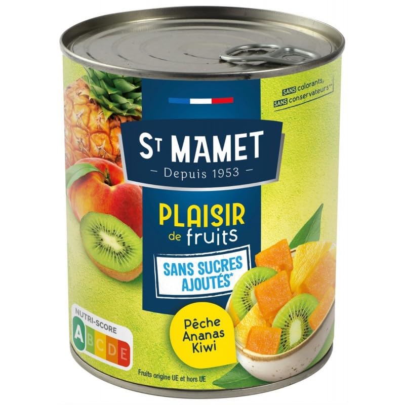 ST MAMET | Distribución de frutas Ssa melocotón piña kiwi 4/4 825 g | 2 piezas | Envío gratis