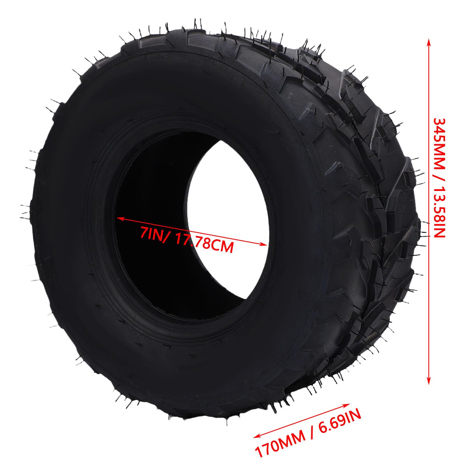 Tbest Neumático Todoterreno Deportivo 16x8 7 ATV UTV, Resistente, Resistente Al Desgaste, Excelente Agarre, 4 Capas, sin Cámara, Todoterreno, para Senderos, Barro, Quads, Go Karts