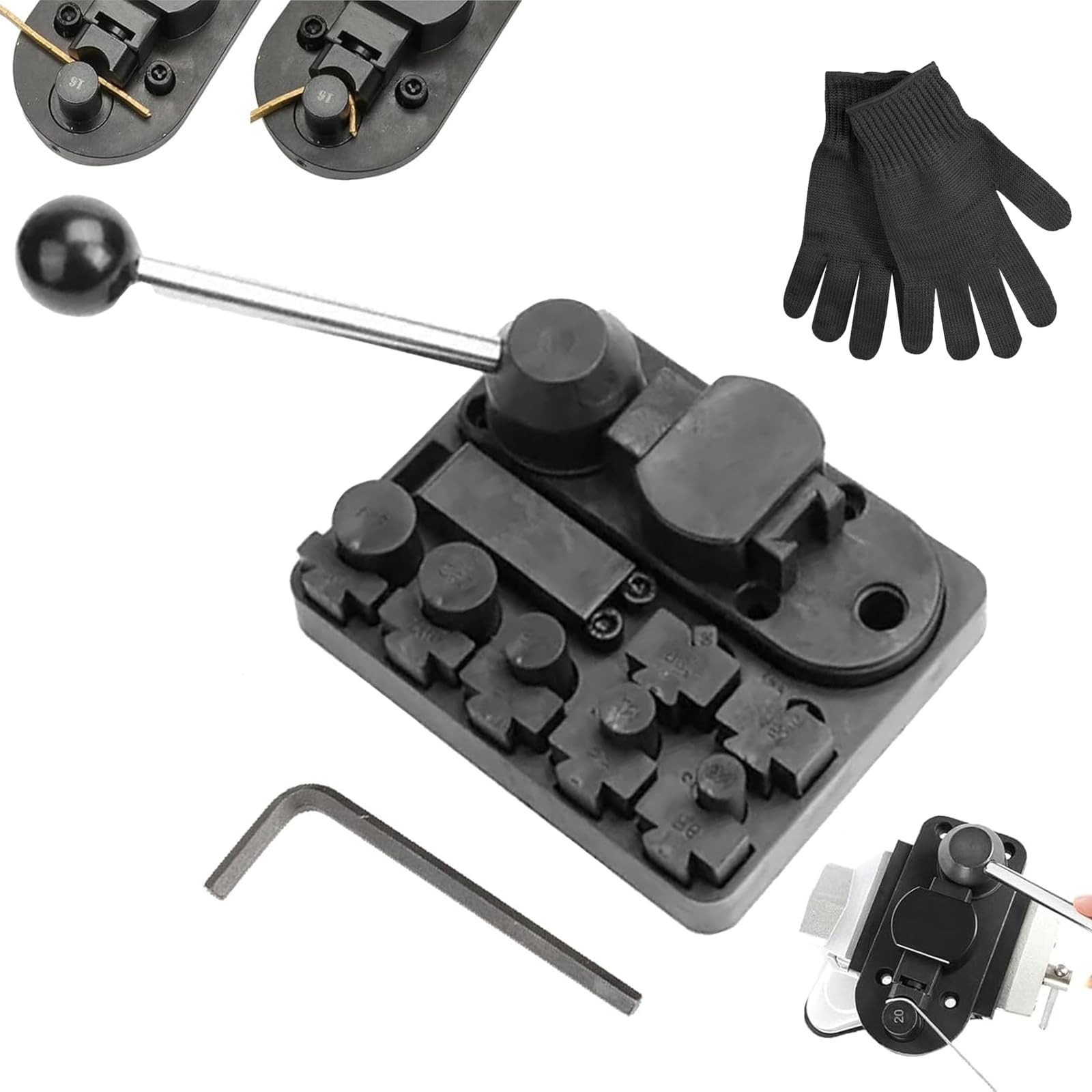 Metal Wire Bending Jig Set with Adjustable Dies, 2025 Upgrade Ring Bender Maker Tool Kit Jewelry Ring and Metal Bending Tool, Professional Ring Bender