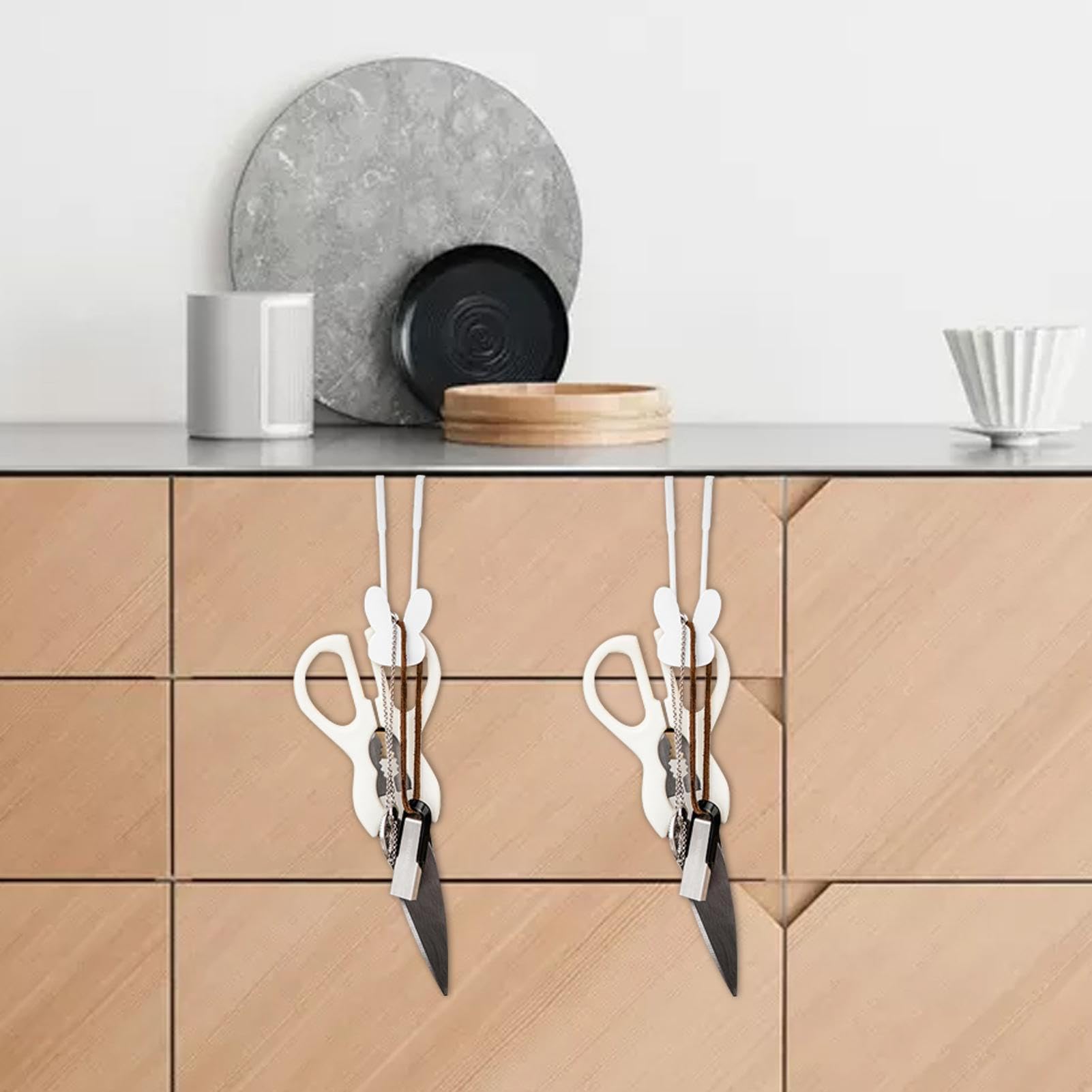 Tsuchiya Wandgemonteerde tas, opbergtas voor aan de muur, herbruikbare opbergtas voor het ophangen van wand- en deurkasten voor thuis, slaapkamer, woonkamer, kantoor