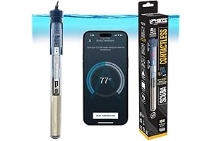 Sicce Heater | NFC App-Controlled Aquarium Heating System | 50W Submersible Heater with Dry Protection