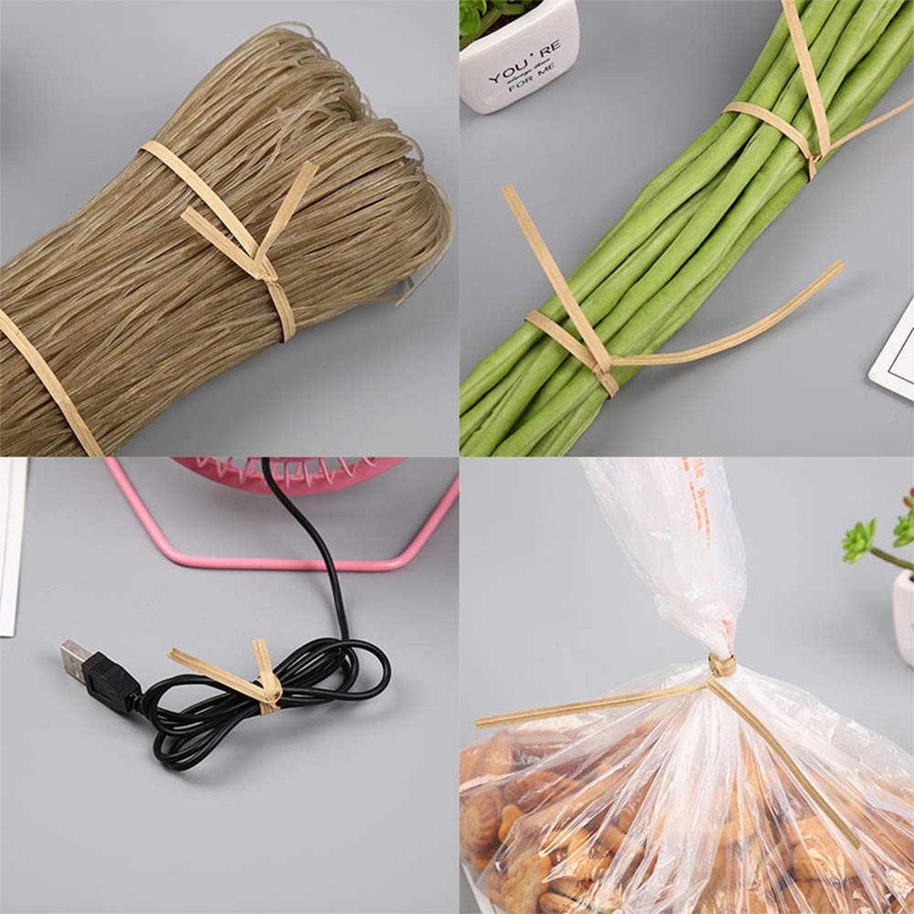Carta Kraft Legami di Torsione - Cravatte Twist Ties per Biscotti Caramella Cioccolatini, Bianco(1000PCS), 10cmx4mm