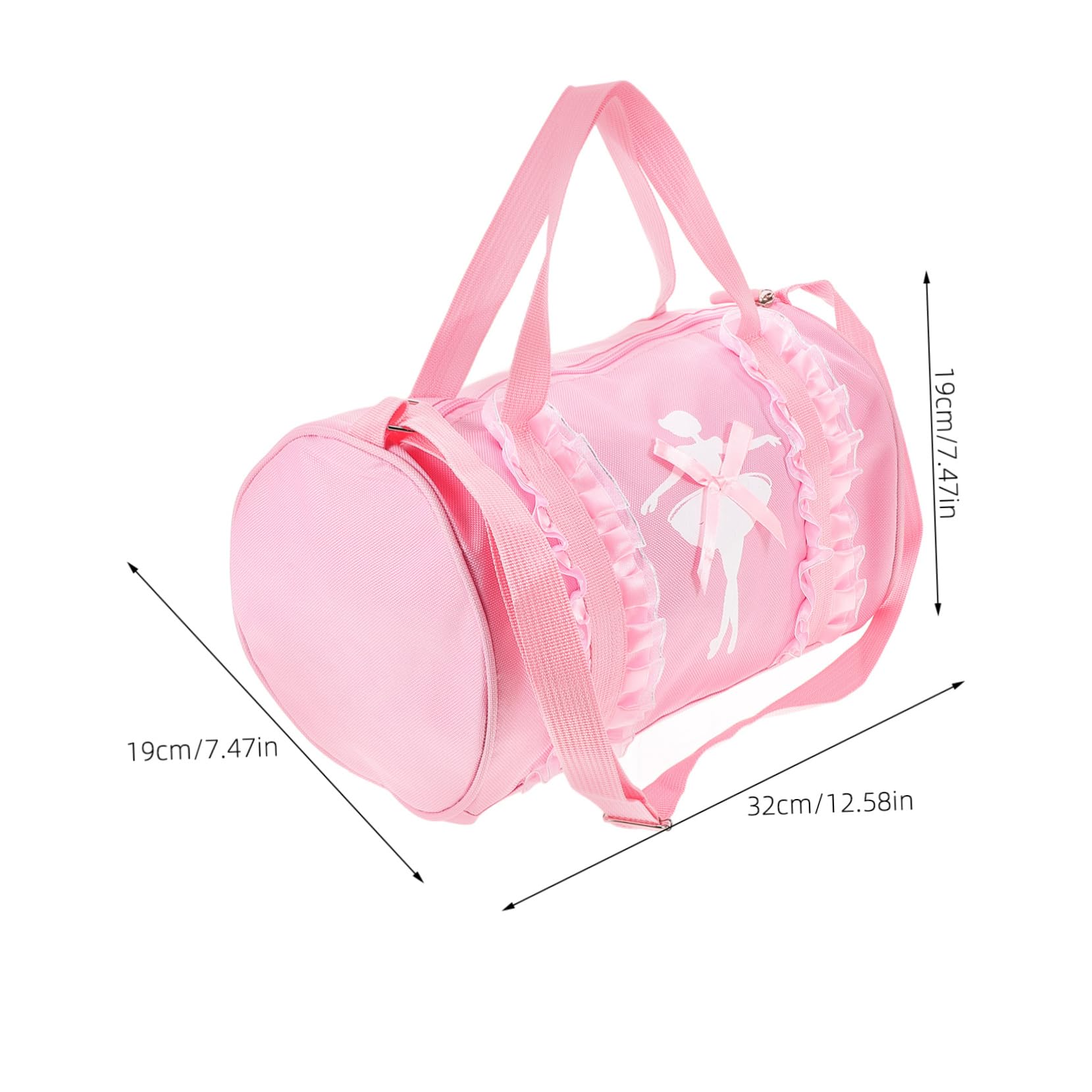 SHERCHPRY Dance Bag for Girls Ballet Shoulder Bag Oxford Material Adjustable Straps Ideal for Toddlers and Boys and Girls