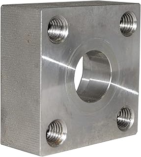 RFS 1/2' Socket Weld SSB Type Flat Face Square Flange, Stainless Steel SS316 Standard, Working Pressure up to 210 kg/cmÂ²