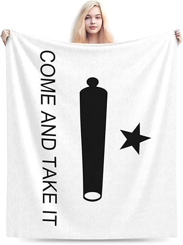 Miniatura 2 de Manta con la bandera de Texas Come and Take It, para sofá, cama, sofá, súper suave y acogedora, manta de 50 x 40 pulgadas