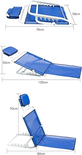 Miniatura 2 de Ángulo de cambio acolchado ajustable del respaldo soporte ligero para la playa, respaldo reclinable, ayuda para personas mayores y discapacitadas,
