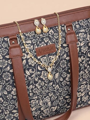 Image of Stylish Tote Bags for Office Use | Laptop Bag 15.6 inch | Purse for Women | Vegan Leather Handbag | Daily & Travel Use |