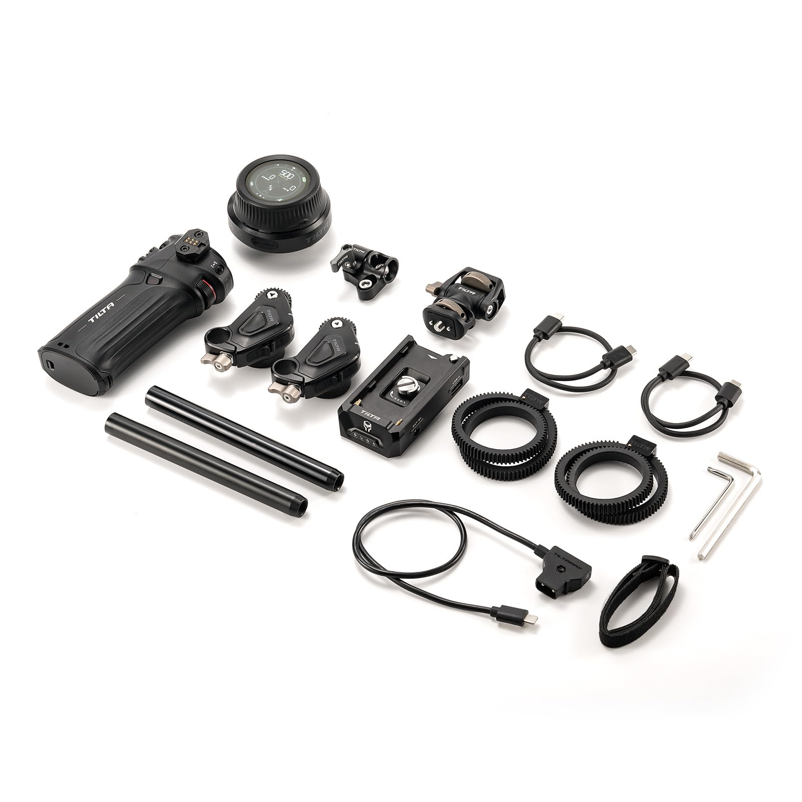 Tilta Nucleus Nano II Sistema di controllo wireless dell'obiettivo Kit II con controller a volantino Nucleus NII, impugnatura di controllo e kit motore WLC-T05-K2